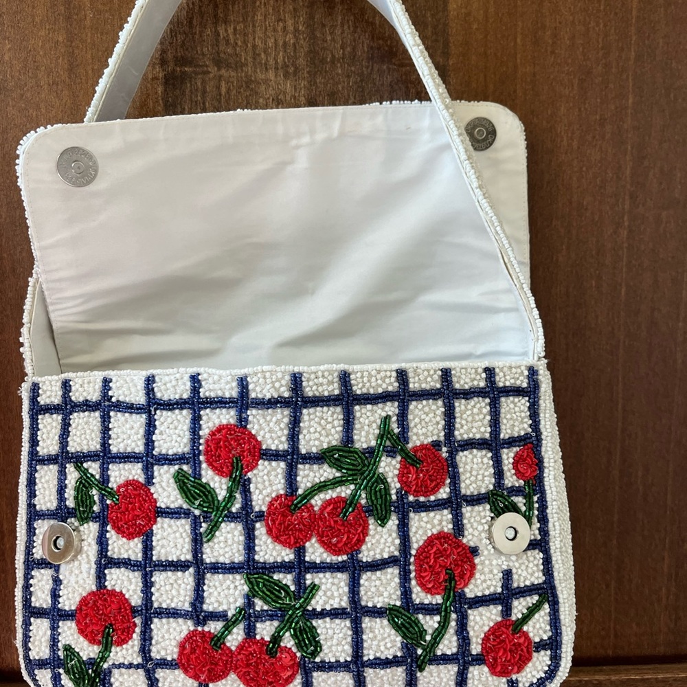 VIRAL - Beaded Cherry Shoulder Bag - Picture 3 of 5